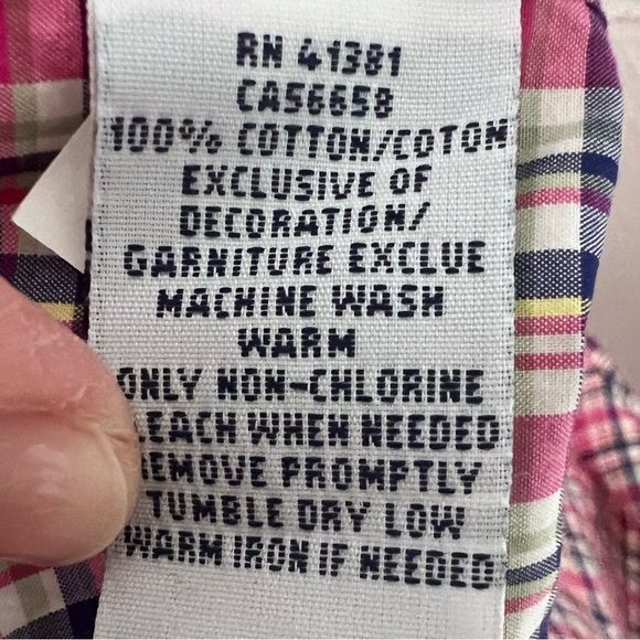 Ralph Lauren Button Down Shirt Men's L Non-Iron Pink Blue Green Plaid Vibrant - Picture 4 of 4